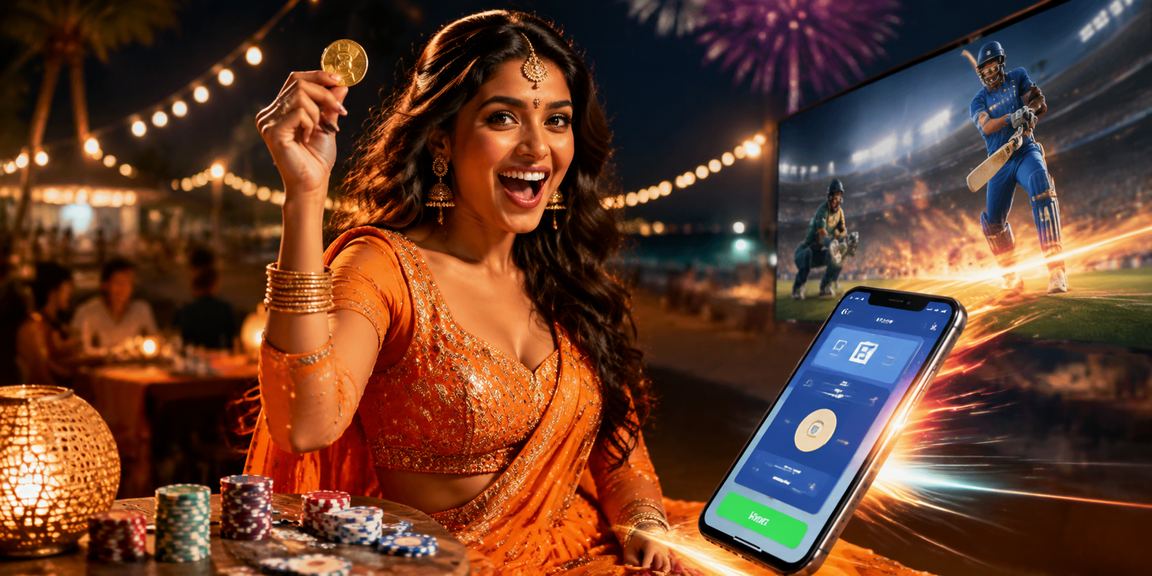 Cricket betting on beach in India